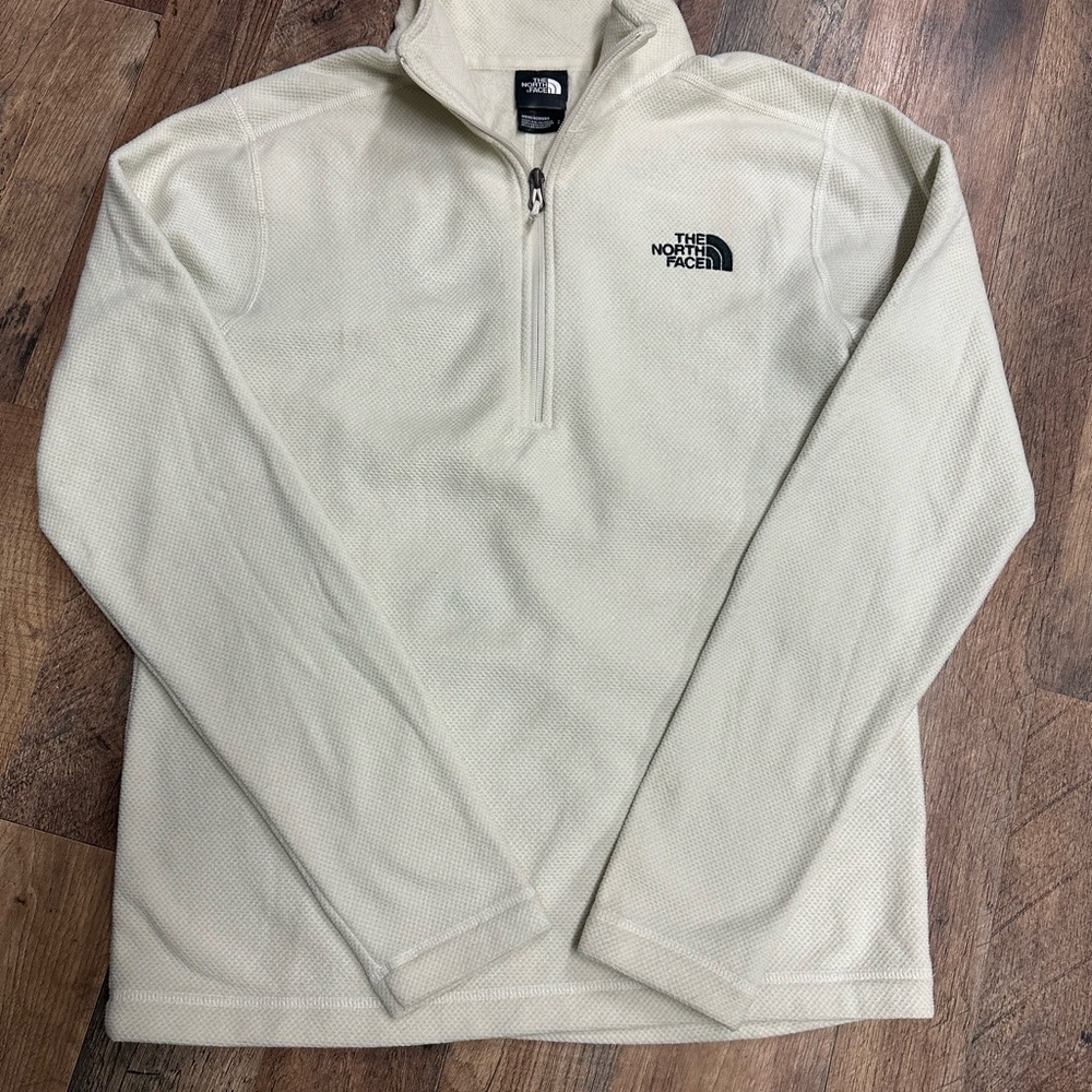The North Face Cream Quarter-Zip Pullover